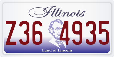 IL license plate Z364935