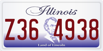 IL license plate Z364938