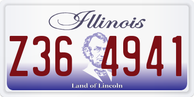 IL license plate Z364941