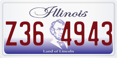 IL license plate Z364943