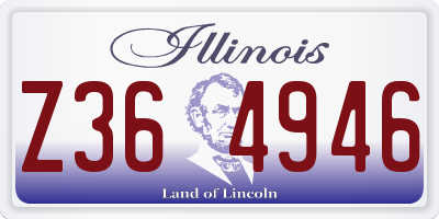 IL license plate Z364946