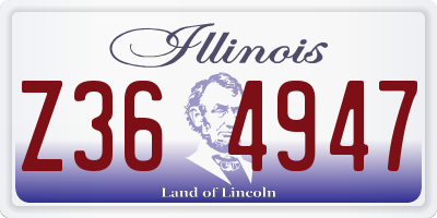 IL license plate Z364947