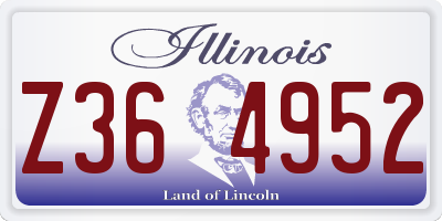 IL license plate Z364952
