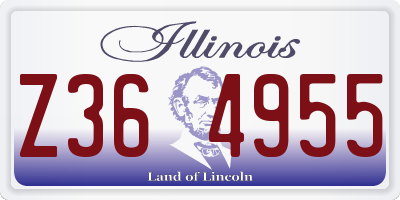IL license plate Z364955