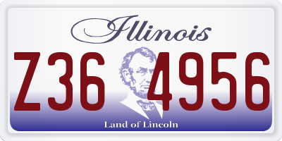 IL license plate Z364956