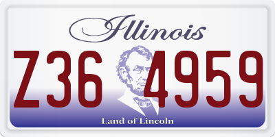 IL license plate Z364959