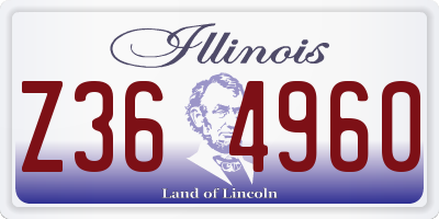 IL license plate Z364960