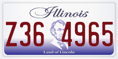 IL license plate Z364965