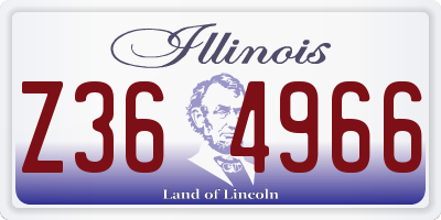 IL license plate Z364966