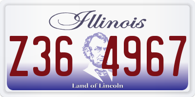 IL license plate Z364967