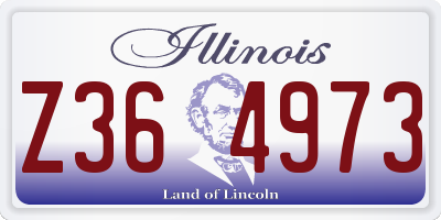 IL license plate Z364973