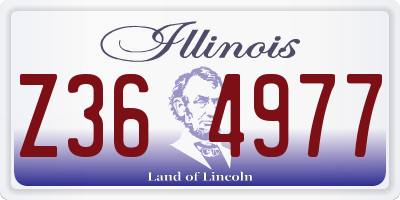IL license plate Z364977
