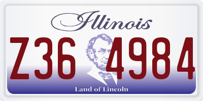 IL license plate Z364984