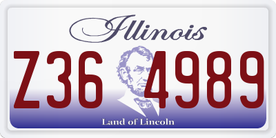 IL license plate Z364989