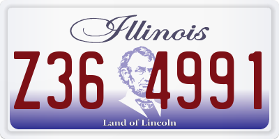 IL license plate Z364991