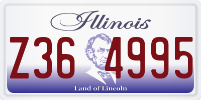 IL license plate Z364995
