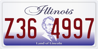 IL license plate Z364997
