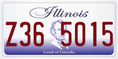 IL license plate Z365015
