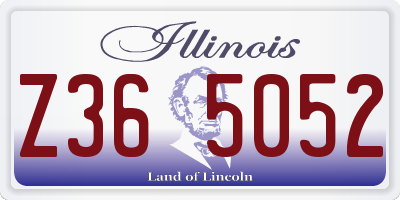 IL license plate Z365052