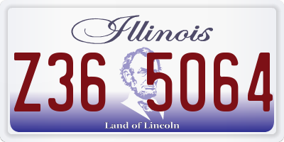 IL license plate Z365064