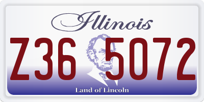IL license plate Z365072