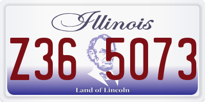 IL license plate Z365073
