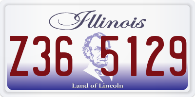 IL license plate Z365129