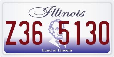 IL license plate Z365130