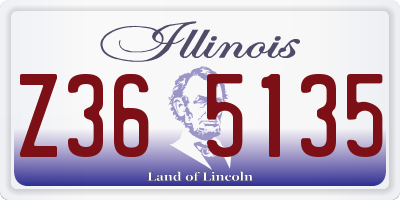 IL license plate Z365135