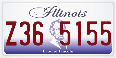IL license plate Z365155
