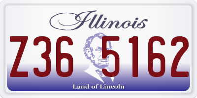 IL license plate Z365162