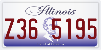IL license plate Z365195