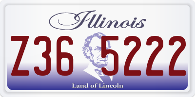 IL license plate Z365222