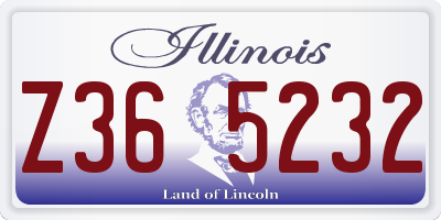 IL license plate Z365232