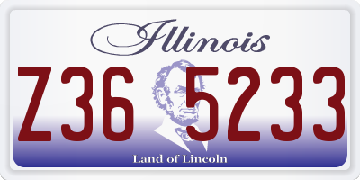 IL license plate Z365233