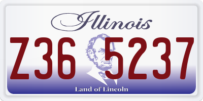 IL license plate Z365237