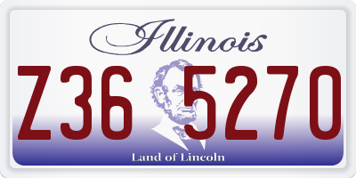 IL license plate Z365270
