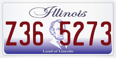 IL license plate Z365273