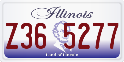 IL license plate Z365277