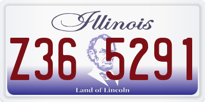IL license plate Z365291