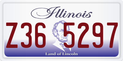IL license plate Z365297