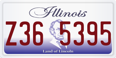 IL license plate Z365395