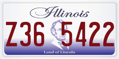 IL license plate Z365422