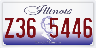 IL license plate Z365446