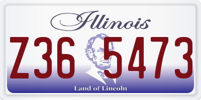 IL license plate Z365473