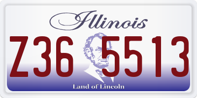 IL license plate Z365513