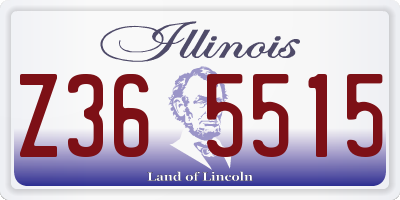 IL license plate Z365515