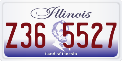 IL license plate Z365527