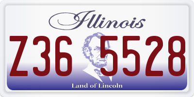 IL license plate Z365528