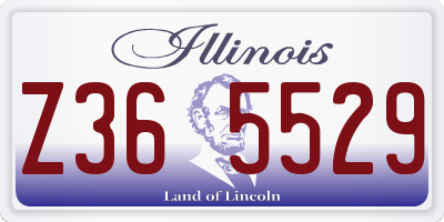IL license plate Z365529